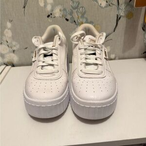 Puma Classic White Platform Sneakers